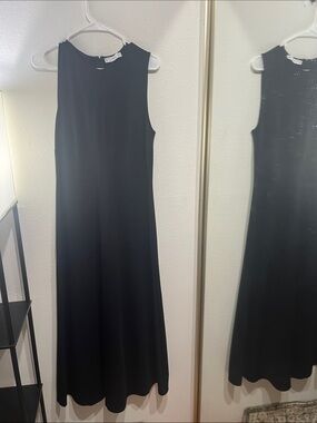 Mango Sleeveless Black Maxi Dress